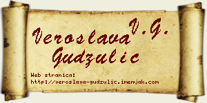Veroslava Gudžulić vizit kartica